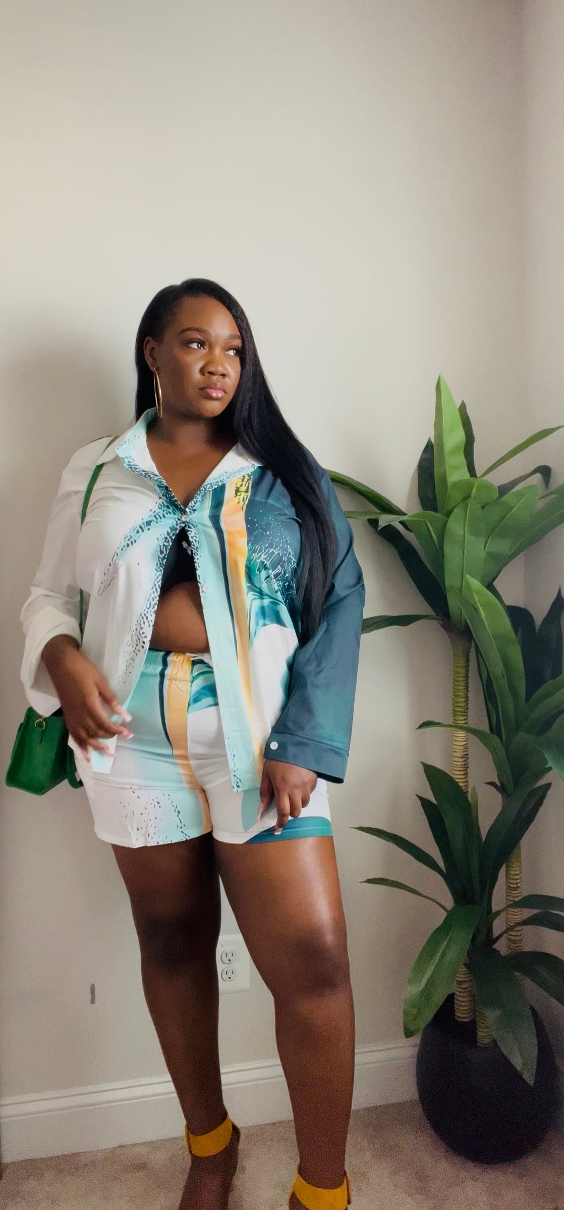 Effortlessly Chic Button-Up & Shorts Set