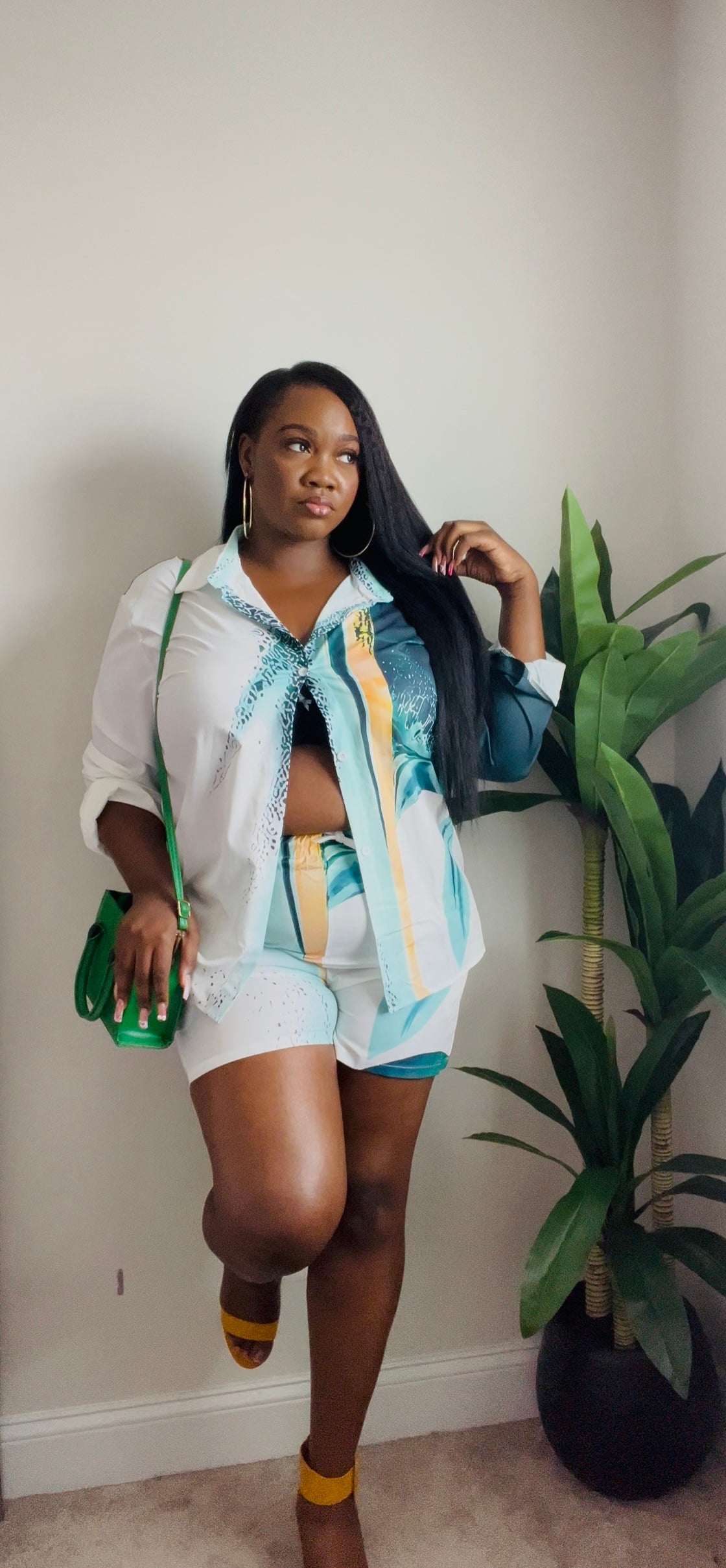 Effortlessly Chic Button-Up & Shorts Set