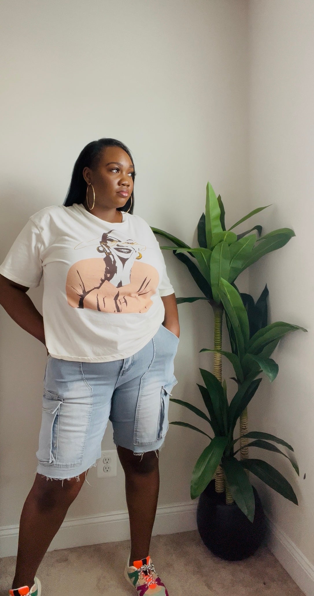 Boss Babe Demin Cargo Shorts