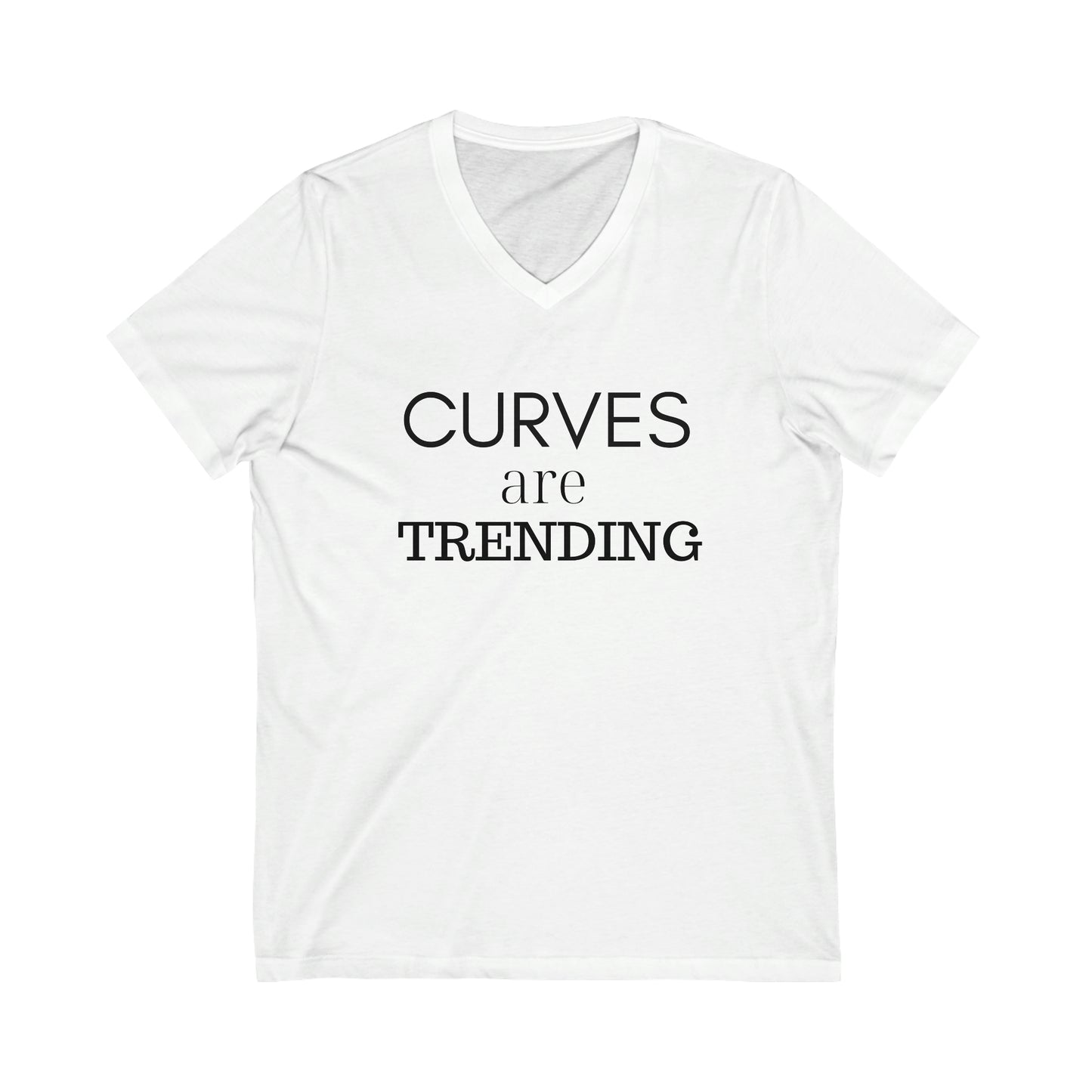 Curves Are Trending V-Neck T-Shirt